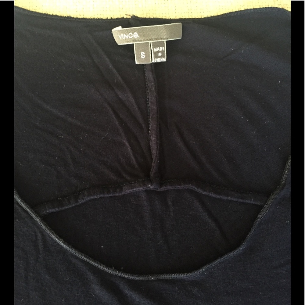 Vince scoop neck flutter sleeve crop tee