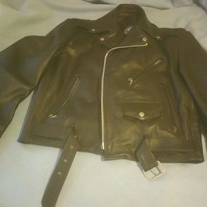 Genuine Leather motorcycle jacket