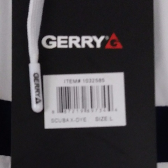 Gerry Mens Swimsuit Shorts Trunks White Blue XXL NEW - Picture 3 of 5