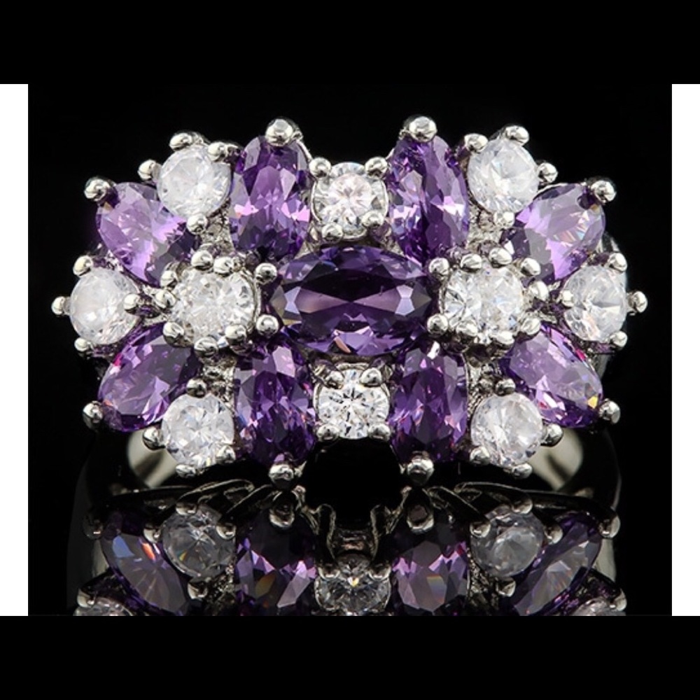 💥💥💥6.00ctw Created Amethyst & White Sapphire