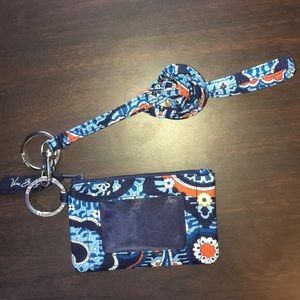Vera Bradley Iconic Zip ID with Breakaway Lanyard