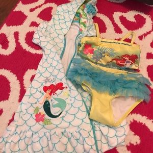 Little mermaid swimsuit set