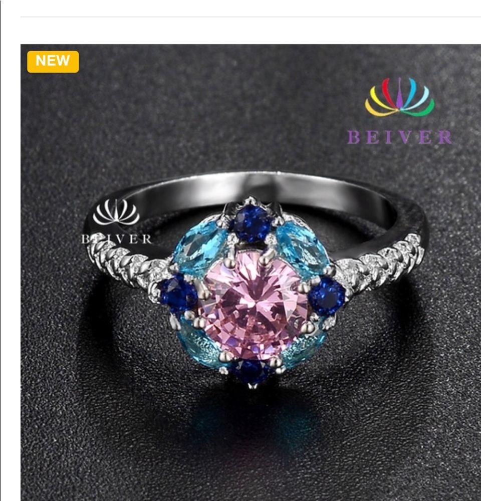 💥💥💥3.0 CTTW Multi Color CZ Ring