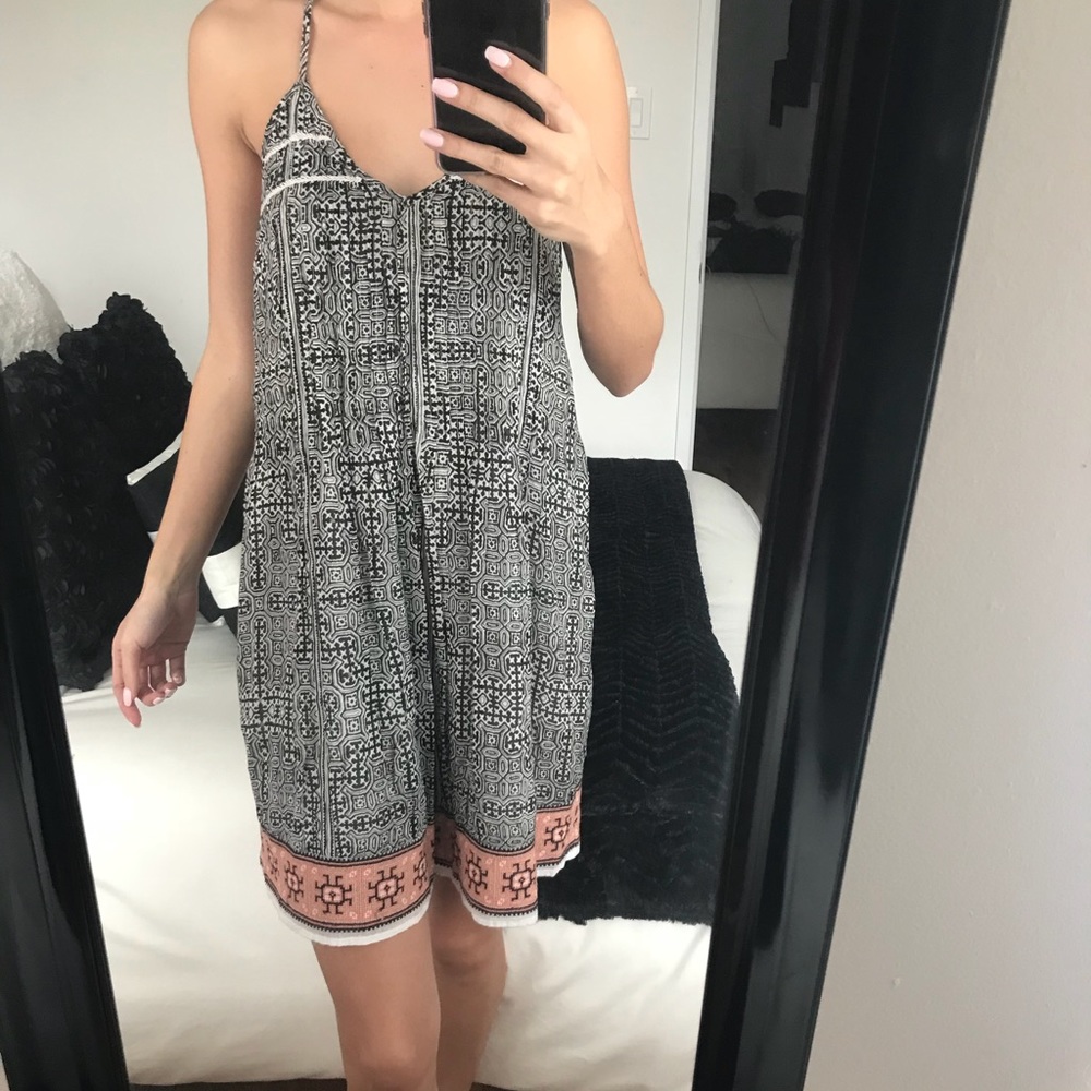 JOIE EMBROIDERED TEA DRESS