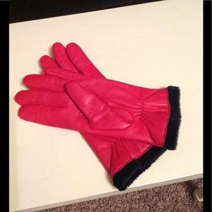 Real leather gloves