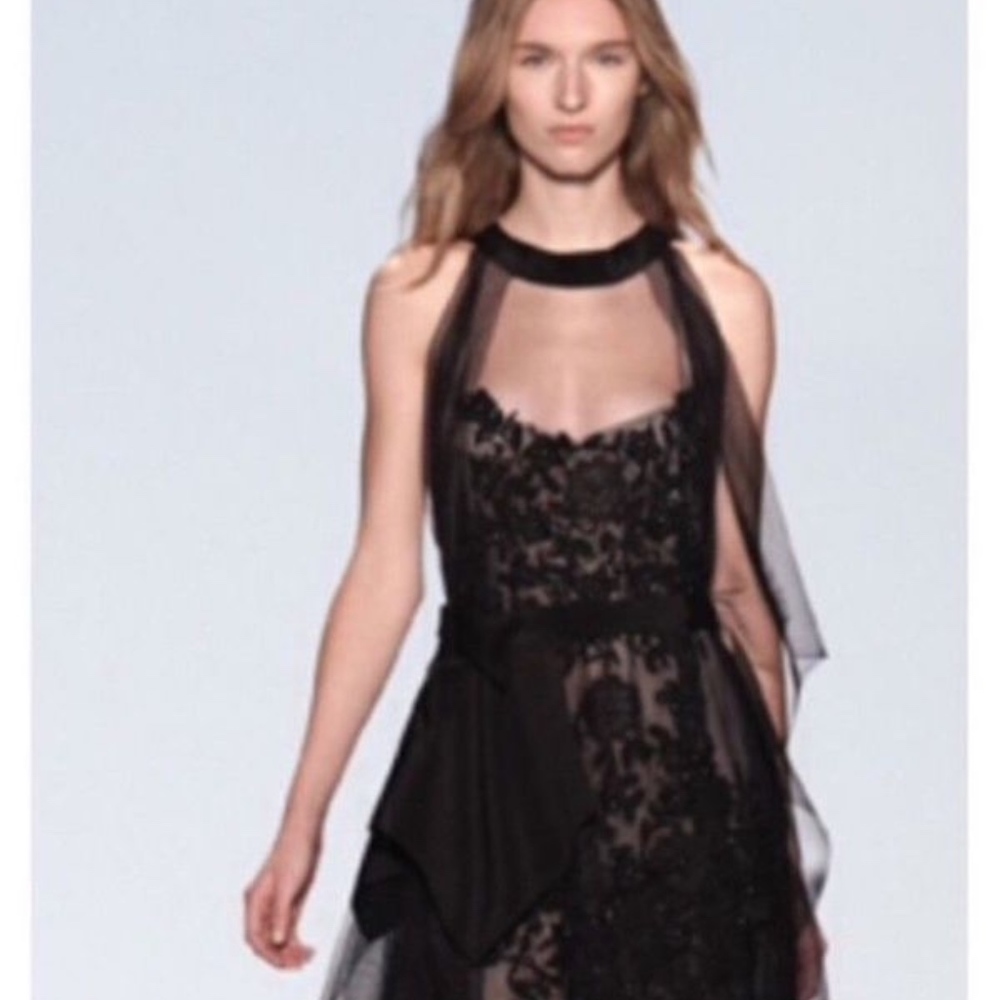 NEW BCBG MAX AXRIA RUNWAY Black "VICTORIA"DRESS