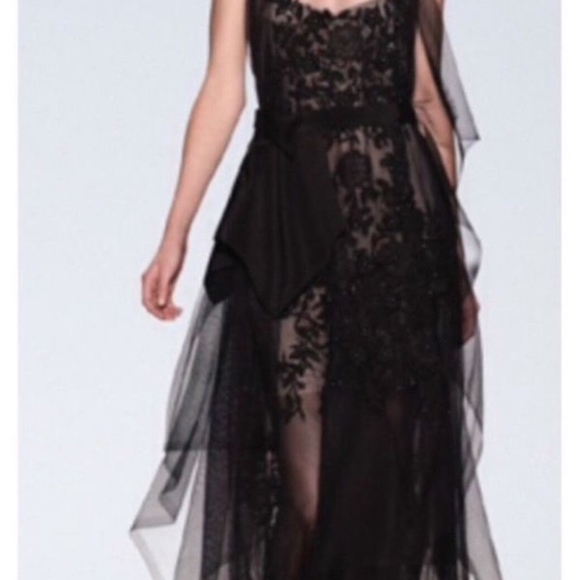NEW BCBG MAX AXRIA RUNWAY Black "VICTORIA"DRESS - Picture 3 of 8