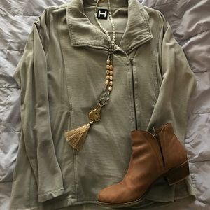 Nordstrom jersey moto jacket