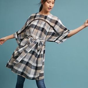 Anthropologie Maeve Tie-Waist Kimono Tunic Dress