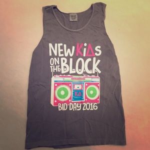 Kappa delta 90s bid day tank new kids on the block