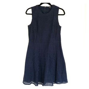 Madewell navy dress with cut outs