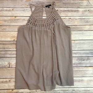 Strapy tan halter top