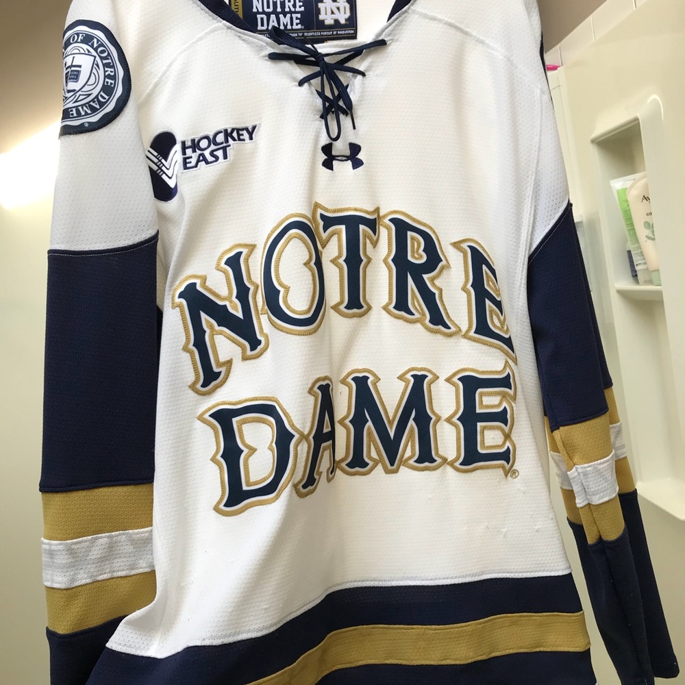 Notre Dame hockey jersey blank