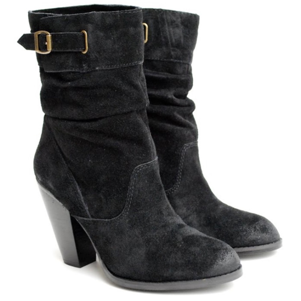 Zodiac Pandell slouch suede boot in black size 10
