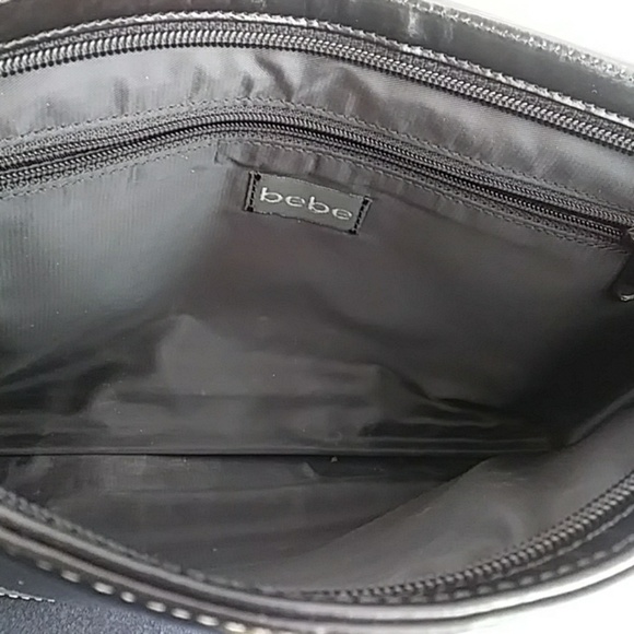 bebe Black Leather Bag - Picture 3 of 6