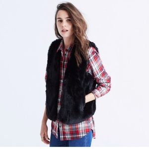 MADEWELL FAUX FUR VEST *NWT*
