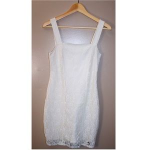 Light cream fitted lacey dress from Hollister
