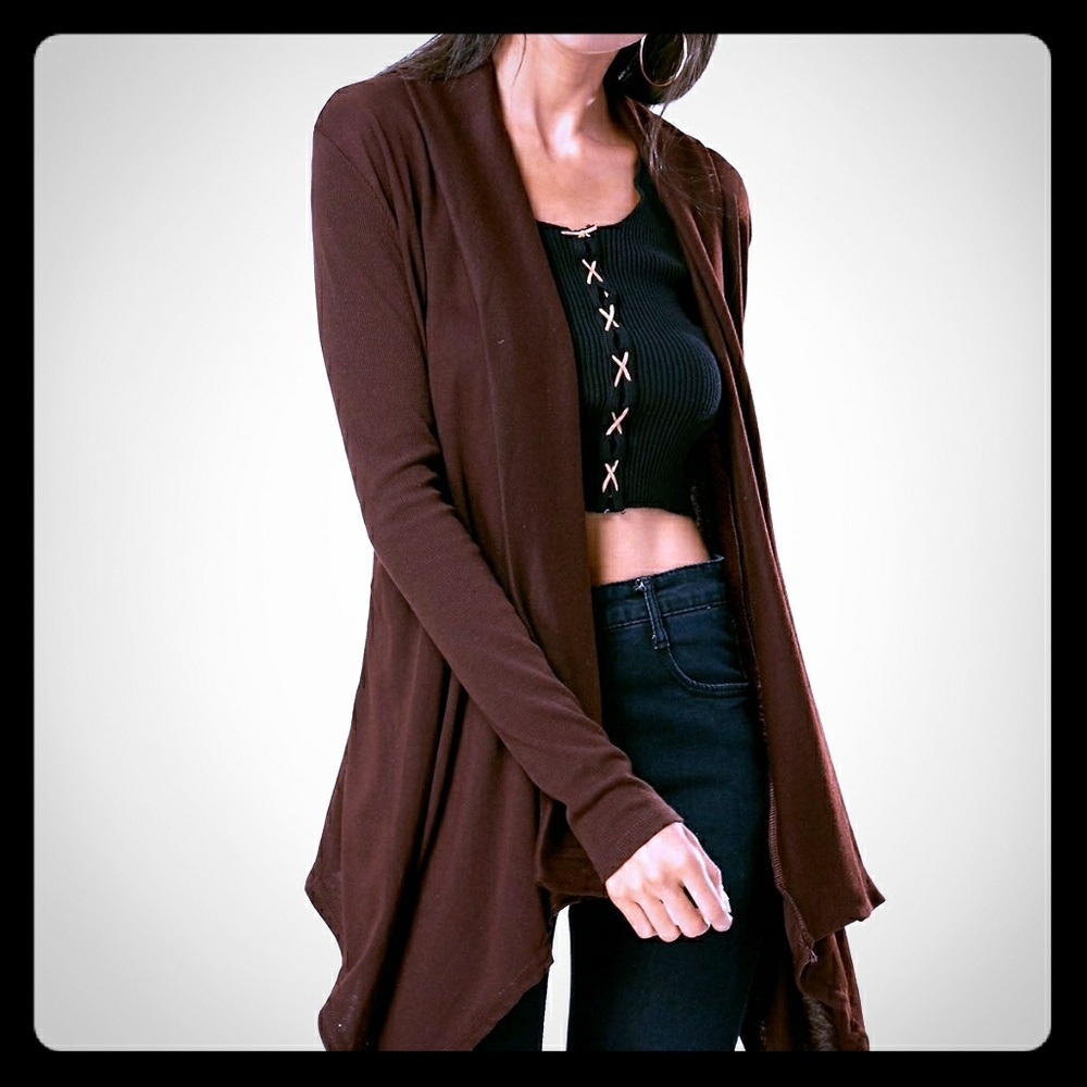 Chic Open Front Cardigan