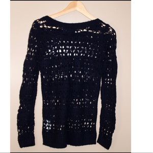 Navy blue knitted top from Hollister!