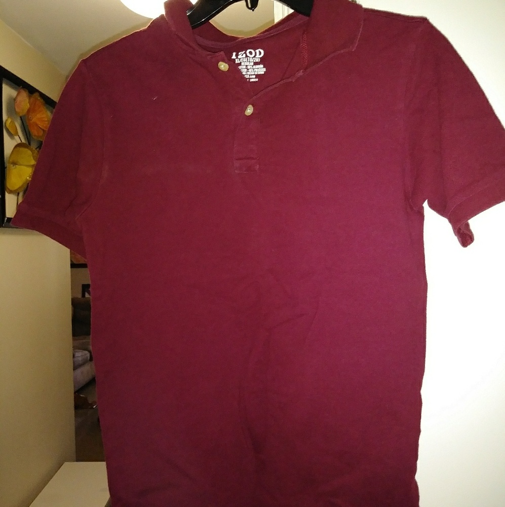 Burgandy Boys shirt