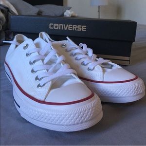 White low top converse