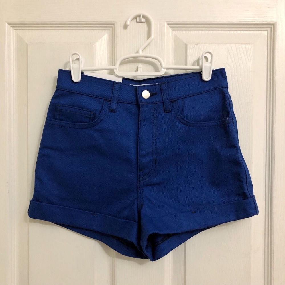 American Apparel Cuff Denim Shorts