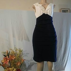 Connected Formal Wear Dress with Floral decor