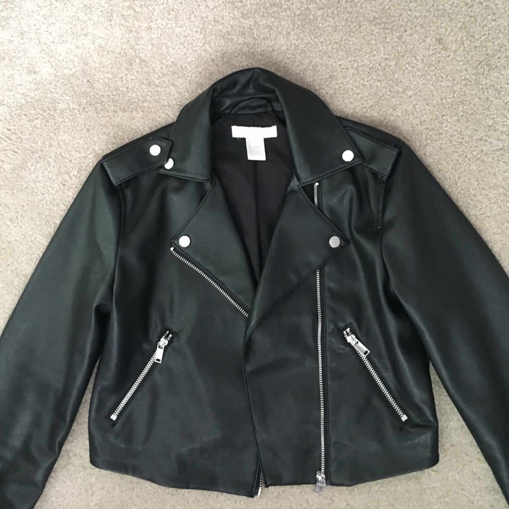 H&M Cropped Motorcycle Jacket