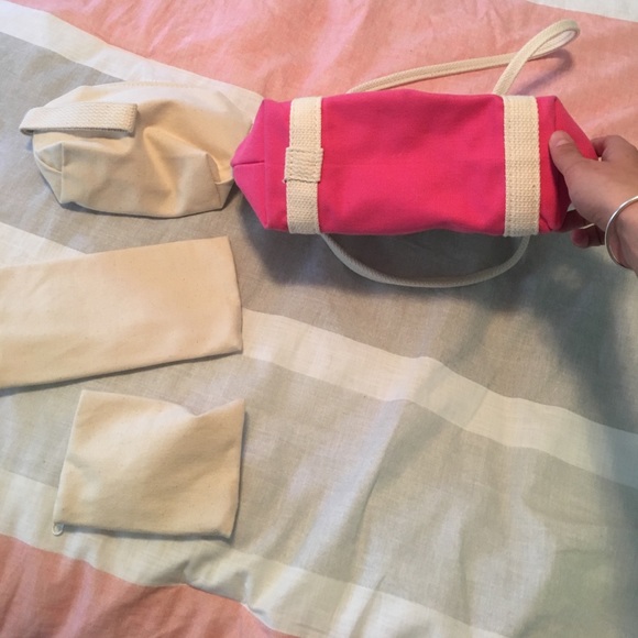 Port Canvas tote bag with matching small bags - Picture 6 of 7