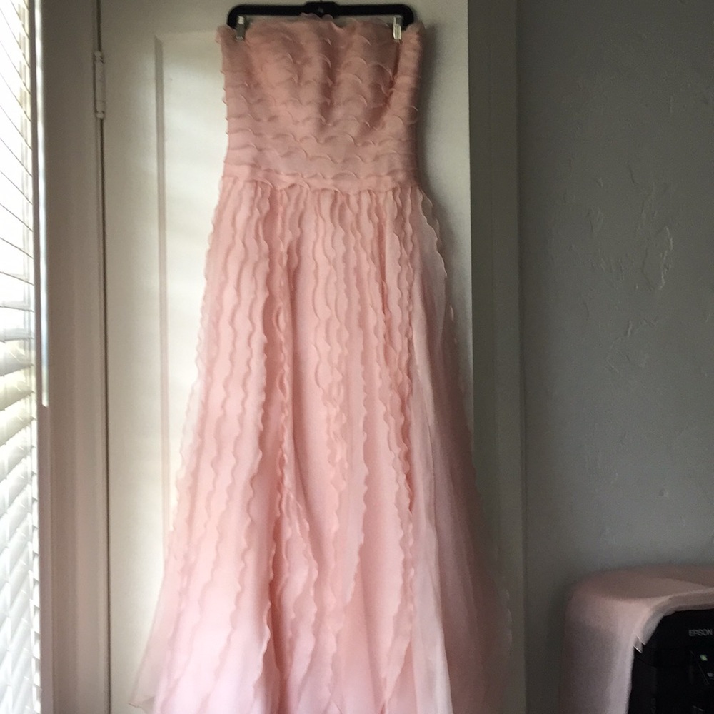 Custom Oscar de La Renta Pink Evening Gown