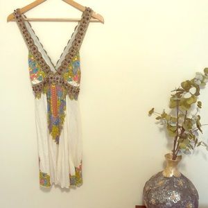 Free people beaded crossback dress