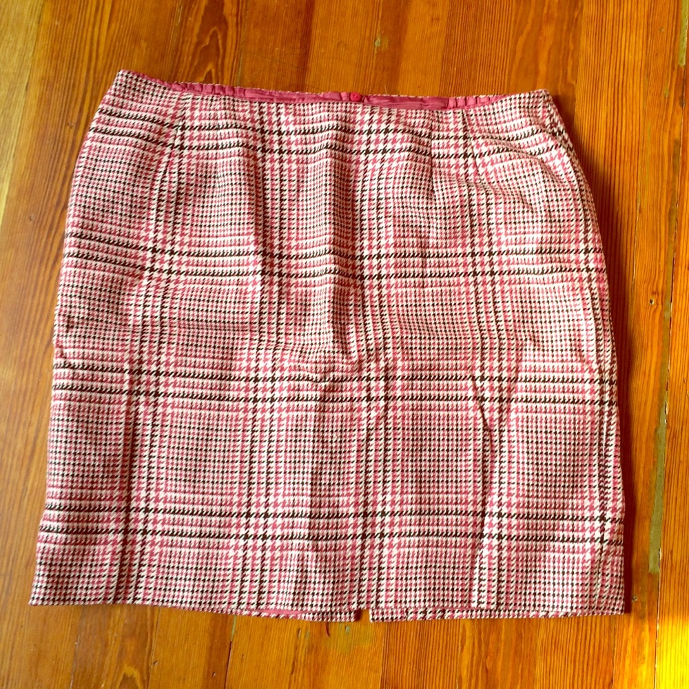 Talbots plaid pencil skirt