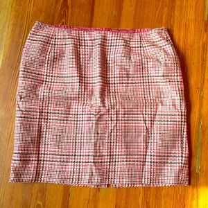 Talbots plaid pencil skirt