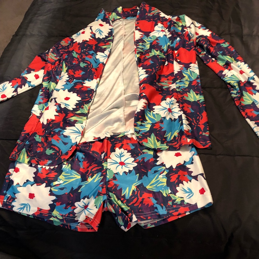 Shorts and blazer set
