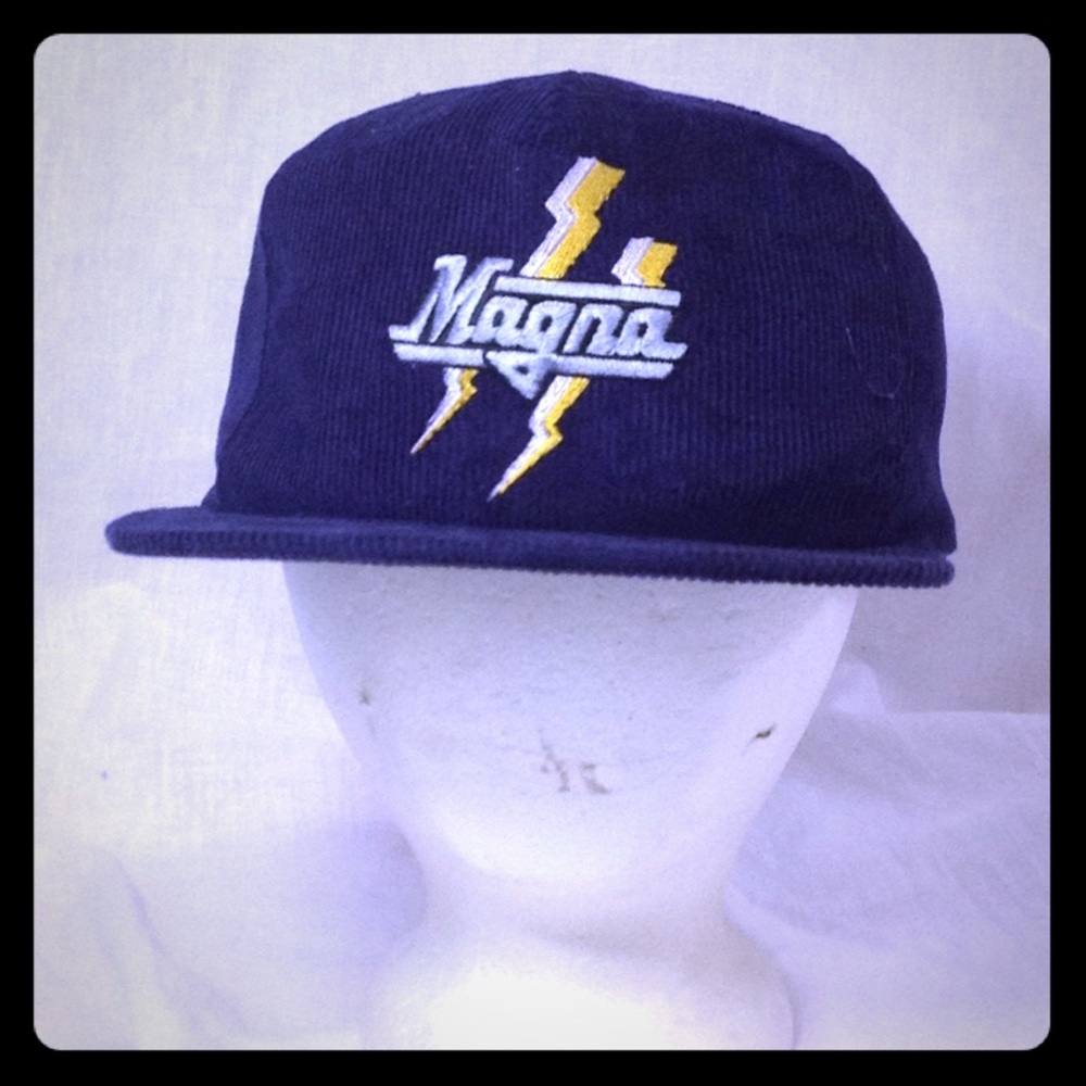 Vtg Magna Cigarettes Hat Corduroy Tobacco Cap