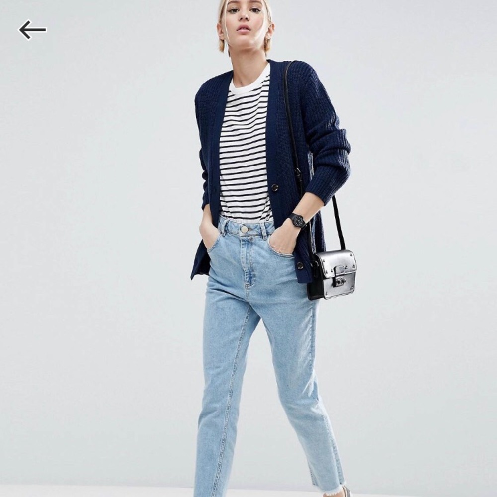 Asos chunky Knit Cardigan with button front