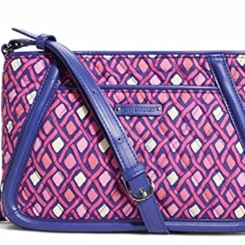 Vera Bradley Trimmed Trapeze Crossbody Handbag NEW Holiday Gift