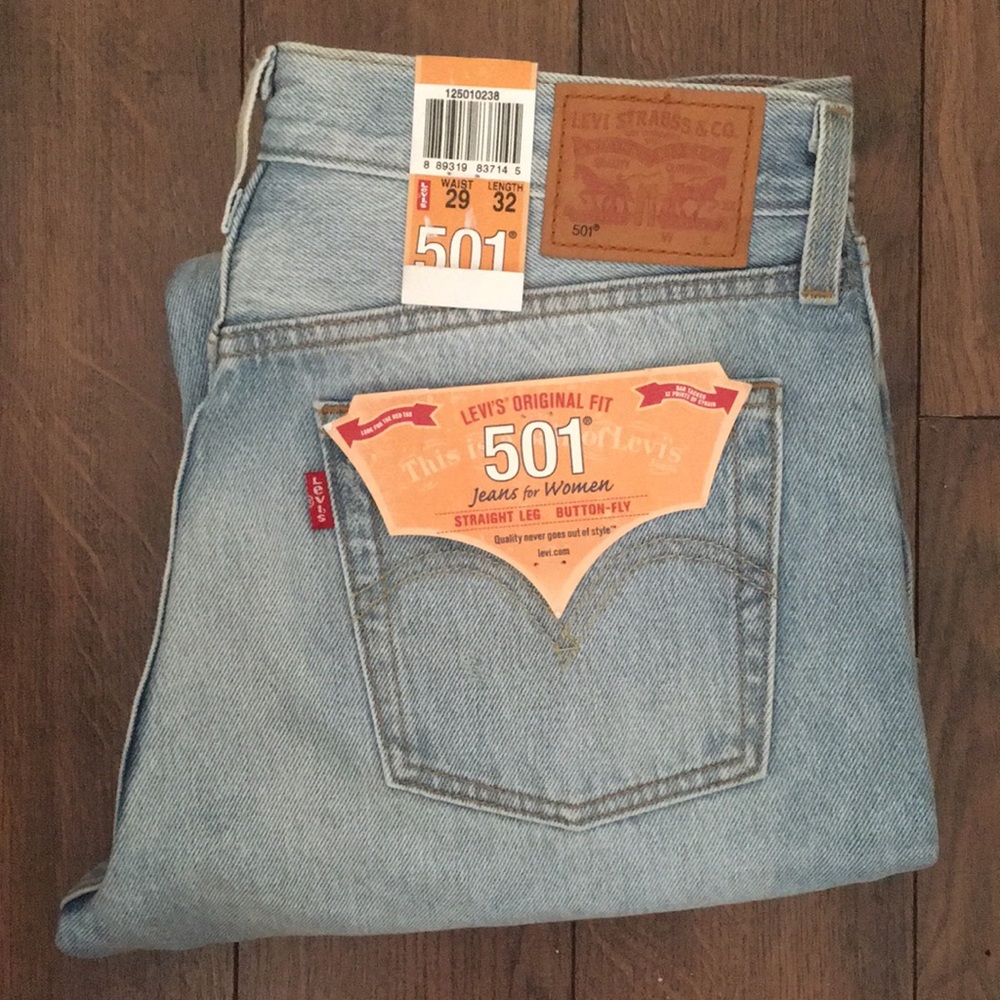 Levi’s 501 Straight Leg High Waist Original Fit 29