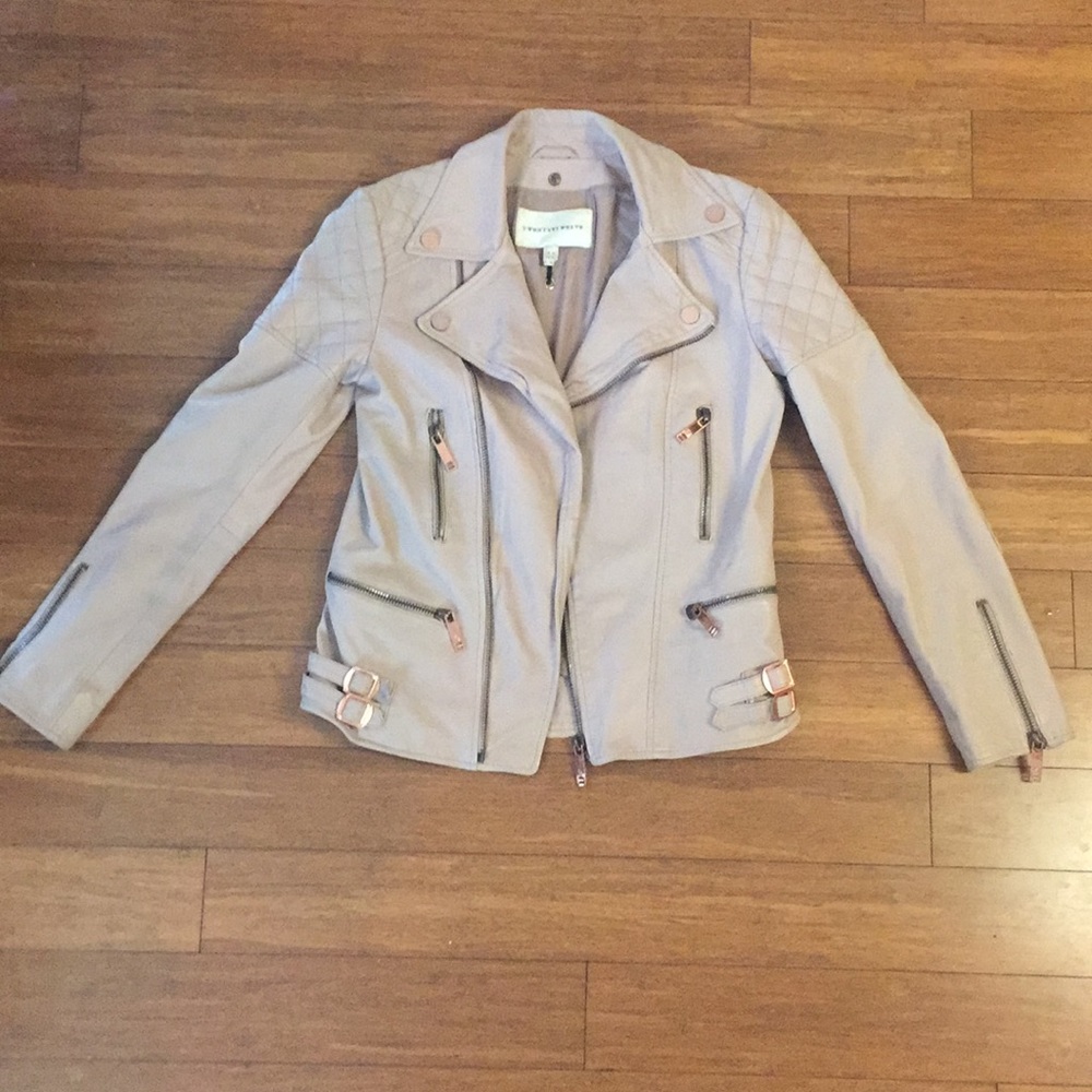Lamb Leather Moto Jacket by Twenty8Twelve