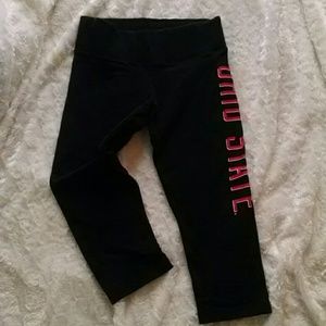 OHIO state yoga capris