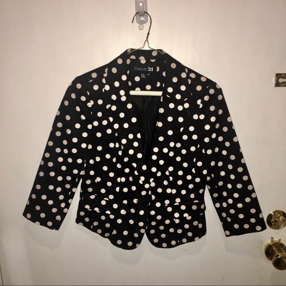 Forever 21 Polkadot Blazer