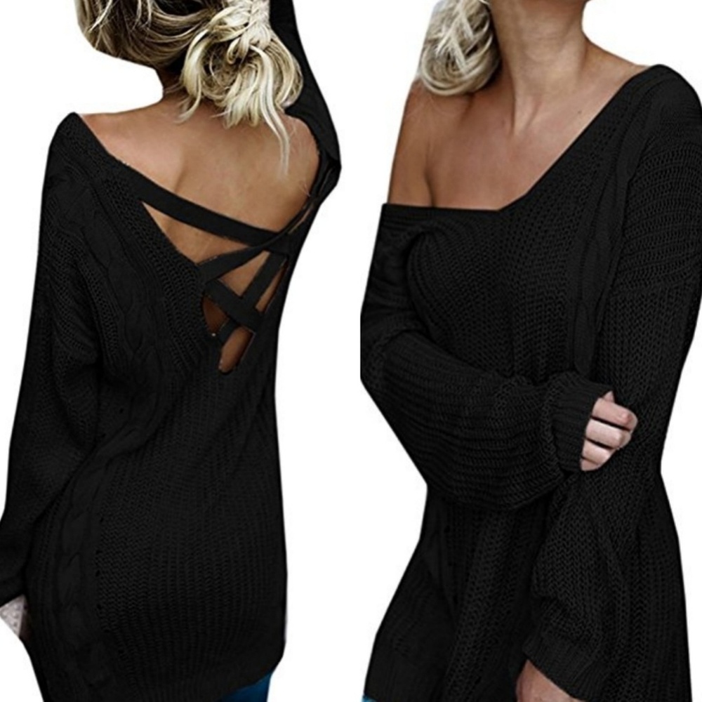 🌟CLEARANCE🆕️5🌟Sophie Star Criss Cross Sweater🍁 - Picture 5 of 5