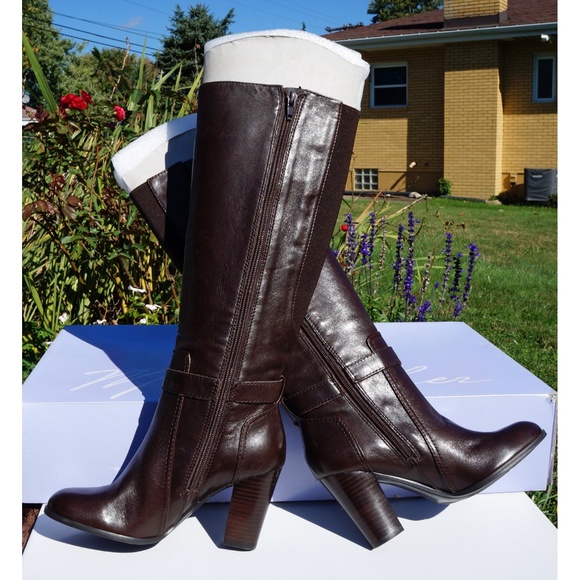 Marc Fisher High Heel Boots in Dark Brown - Picture 6 of 8