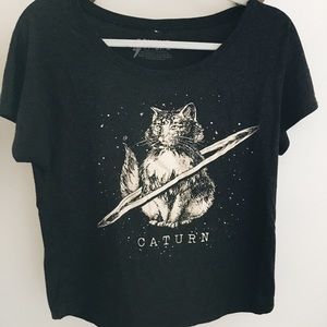 Choke Caturn graphic tee