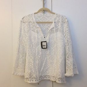 NWT! Nanette Lepore delicate lace top