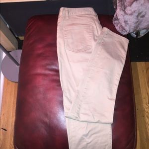 Beige Straight Slim Fit Chinos