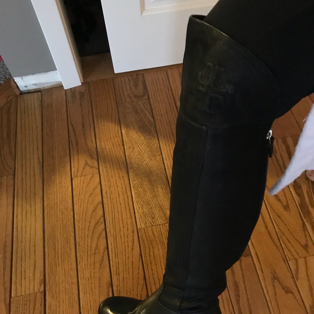 Tory Burch Simone over the knee Black Boots  NWOB