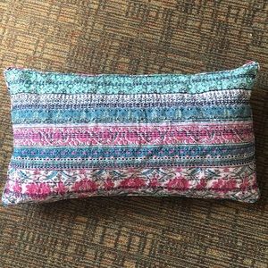 Double sided throw pillow
