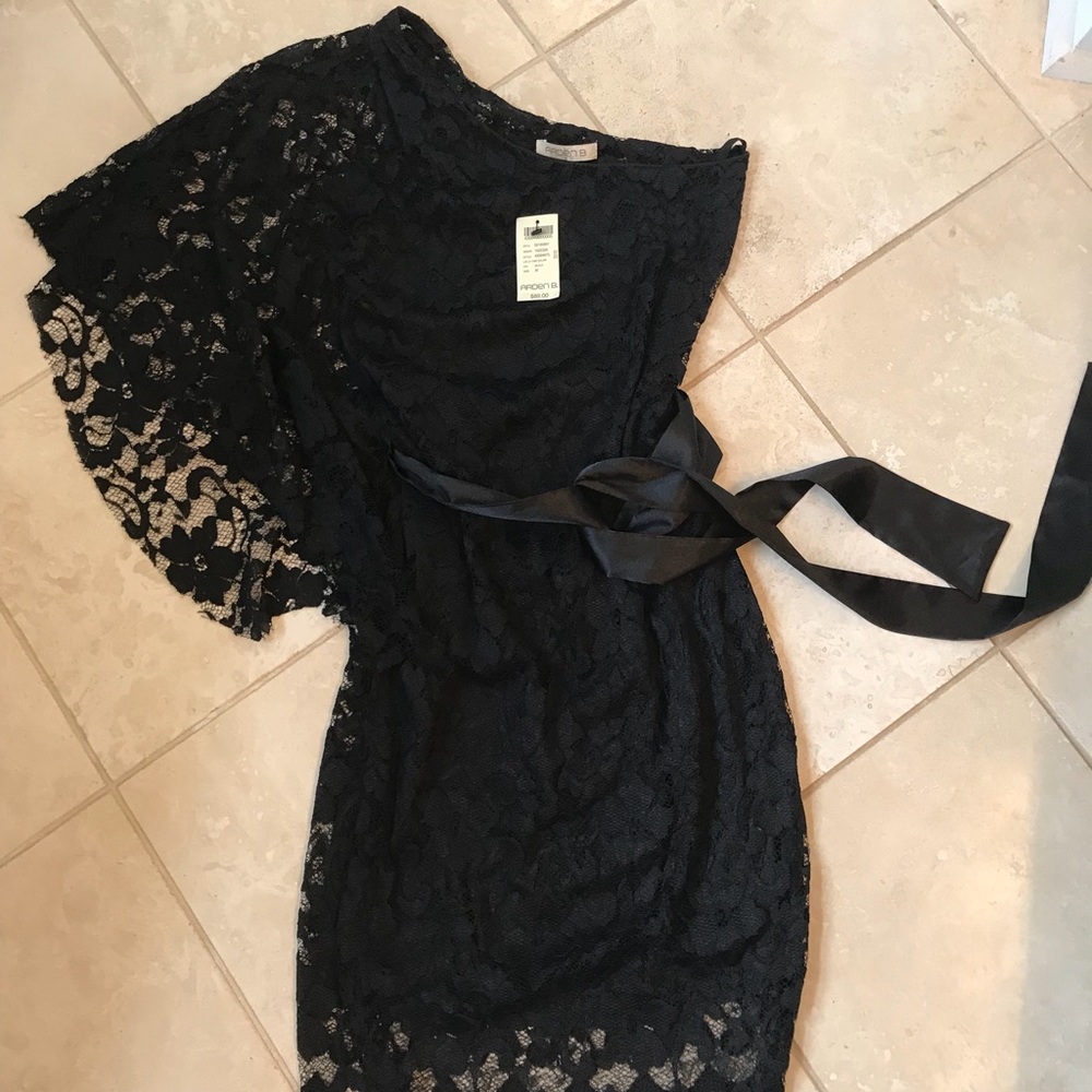 Black lace dress