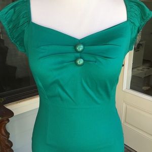 Collectif pin up blouse UK14